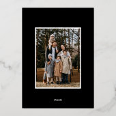 世界モダンへの喜びブラック5写真 箔シーズンカード (裏面)