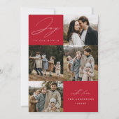 世界モダンへの喜び赤5写真 シーズンカード (正面)