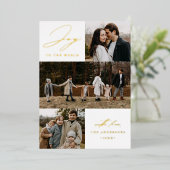 世界モダンへの喜び4写真 箔シーズンカード (立ち正面)