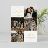 世界モダンへの喜び5写真 箔シーズンカード (立ち正面)