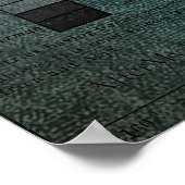 世界ユニーク地図 ポスター (角)