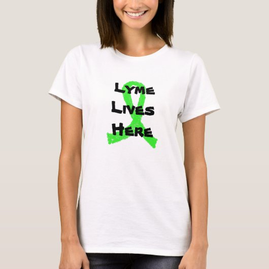 世界ライム病抗議Tシャツ Tシャツ (正面)