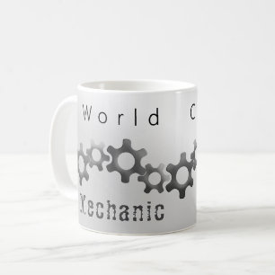 世界レベルのメカニック メタリック コーヒーマグカップ