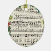 世界ヴィンテージクリスマスシート音楽への喜び セラミックオーナメント (左)