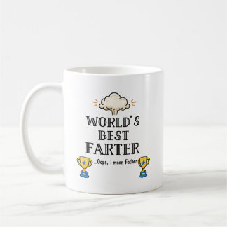 世界一おならをするパパのための父の日ギフトマグカップ コーヒーマグカップ