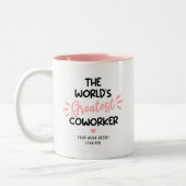 世界一おもしろいの同僚 ツートーンマグカップ (左)