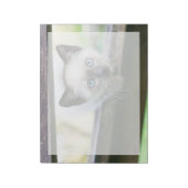 世界一かわいい赤ちゃん動物たち | シャム+子猫 2 ノートパッド (回転)