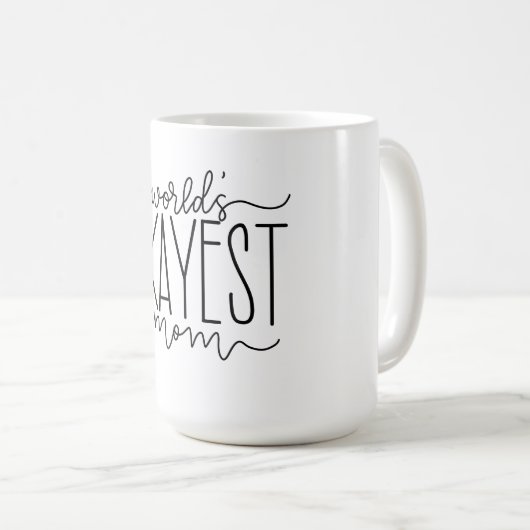 世界一のおかあさんマグ コーヒーマグカップ (正面右)