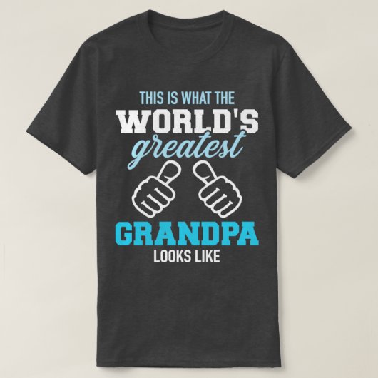 世界一のおじいさんはこんなふうだ Tシャツ (デザイン正面)