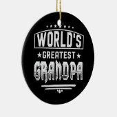 世界一のおじいちゃんの父の日 セラミックオーナメント (右)