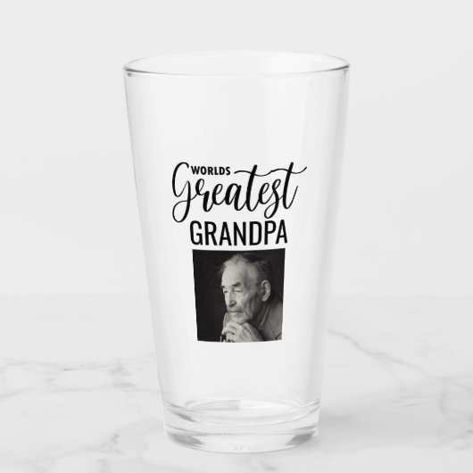世界一のおじいちゃんガラス タンブラーグラス (正面)