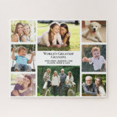 世界一のおじいちゃんフォトコラージュカスタム ジグソーパズル (横)