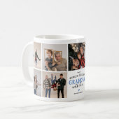 世界一のおじいちゃん父の日の写真 コーヒーマグカップ (正面左)