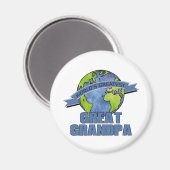 世界一のおじいちゃん素晴らし マグネット (正面/裏面)