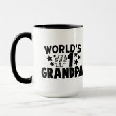 世界一のおじいちゃん言葉アート マグカップ (左)