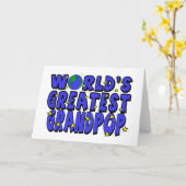 世界一のおじいちゃん カード (黄色い花)