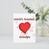 世界一のおじいちゃん ポストカード (スタンド正面)