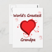 世界一のおじいちゃん ポストカード (正面/裏面)