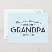 世界一のおじいちゃん ポストカード (正面/裏面)