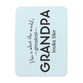 世界一のおじいちゃん マグネット (縦)