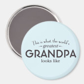 世界一のおじいちゃん マグネット (正面/裏面)