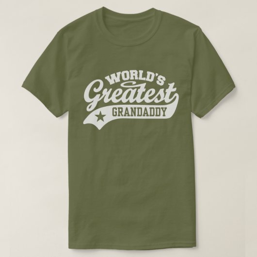 世界一のおじいちゃん Tシャツ (デザイン正面)
