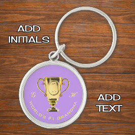 世界一のおばあちゃんイニシャル キーホルダー