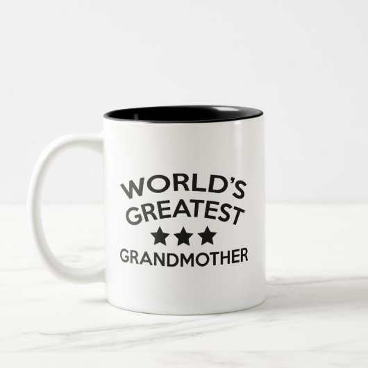 世界一のおばあちゃんコーヒーマグ ツートーンマグカップ (左)