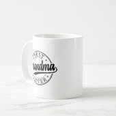 世界一のおばあちゃんフォトギフト コーヒーマグカップ (正面左)