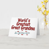 世界一のおばあちゃん素晴らし カード (黄色い花)