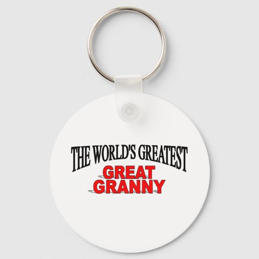 世界一のおばあちゃん素晴らし キーホルダー (正面)