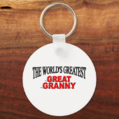世界一のおばあちゃん素晴らし キーホルダー (正面)