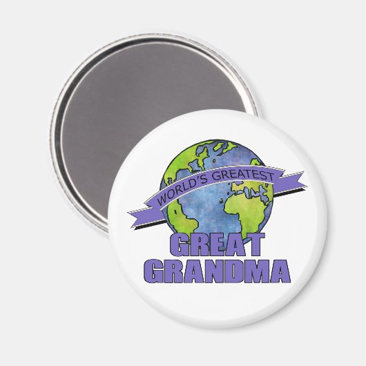 世界一のおばあちゃん素晴らし マグネット (正面/裏面)