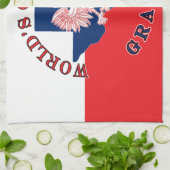 世界一のおばあちゃん キッチンタオル (折り畳み)