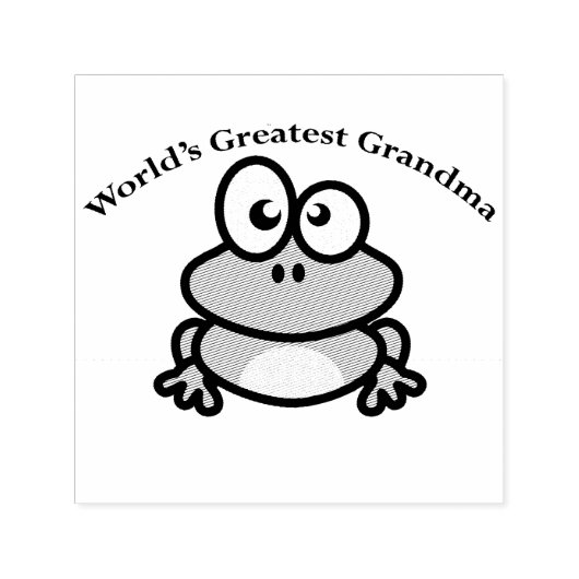 世界一のおばあちゃん セルフインキングスタンプ (デザイン)