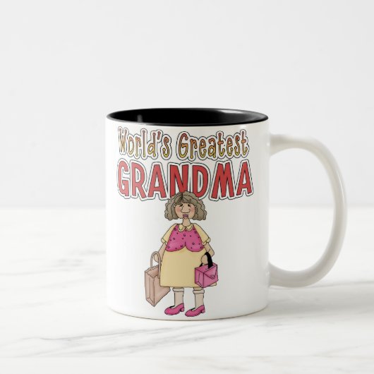 世界一のおばあちゃん ツートーンマグカップ (右)