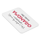 世界一のおばあちゃん マグネット (右側)