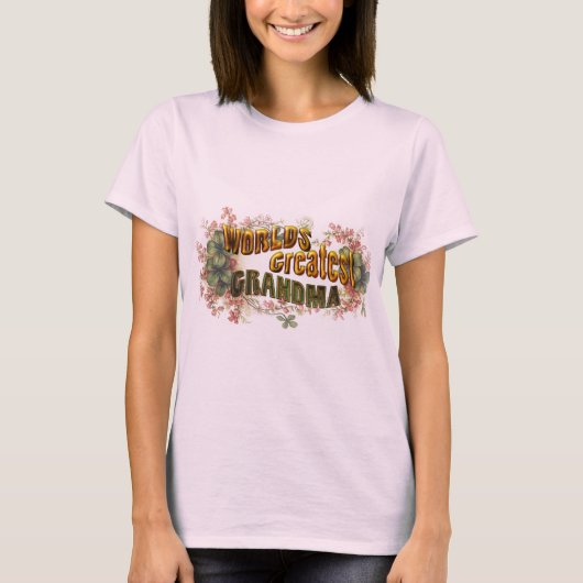 世界一のおばあちゃん Tシャツ (正面)