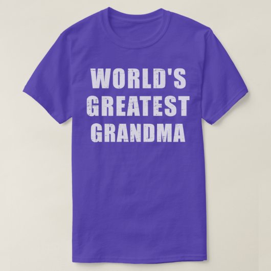 世界一のおばあちゃん Tシャツ (デザイン正面)