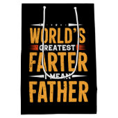 世界一のお父さんの言葉芸術 ミディアムペーパーバッグ (裏面)