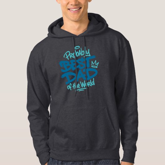 世界一のお父さんTシャツ パーカ (正面)