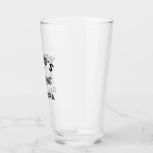 世界一のじいちゃんタイポグラフィおもしろい可愛い タンブラーグラス (左)