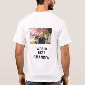 世界一のじいちゃん 父の日 プレゼント 名入れ 写真 Tシャツ (裏面)