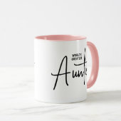 世界一のアウンティコーヒーマグの叔母への贈り物 マグカップ (正面右)