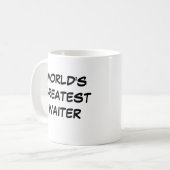 「世界一のウェイター」マグカップ コーヒーマグカップ (正面左)