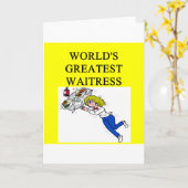 世界一のウエートレス カード (黄色い花)
