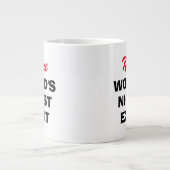 世界一のエキスパット面白い特大サイズ ジャンボコーヒーマグカップ (正面)