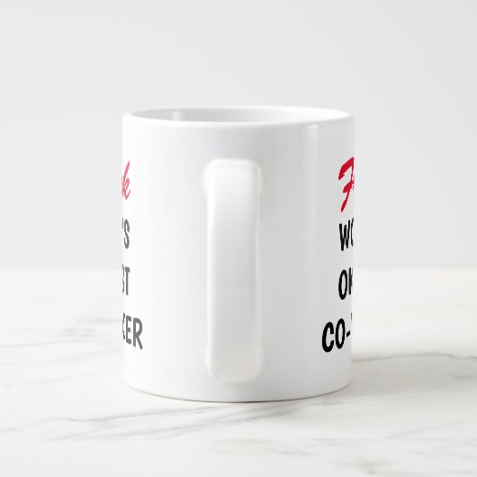 世界一のオケイ社の大おもしろい型ジャンボ ジャンボコーヒーマグカップ (裏面)