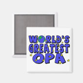 世界一のオパ マグネット (正面/裏面)