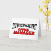 世界一のオフィスマネージャー カード (黄色い花)